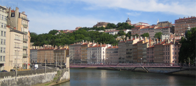 Bords de sa&ocirc;ne et coline de la Croix-Rousse