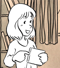 Fille avec CD